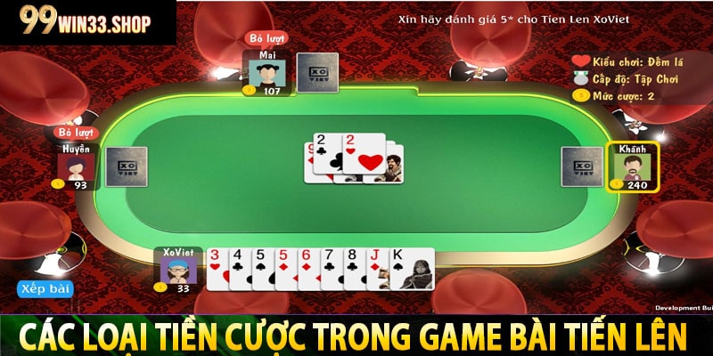 Các Loại Tiền Cược Trong Game Bài Tiến Lên